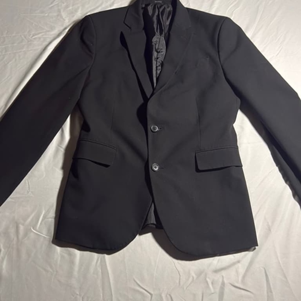 JF J.Ferrar Sleek Black Sport Coat